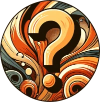 Stylized image of a question mark